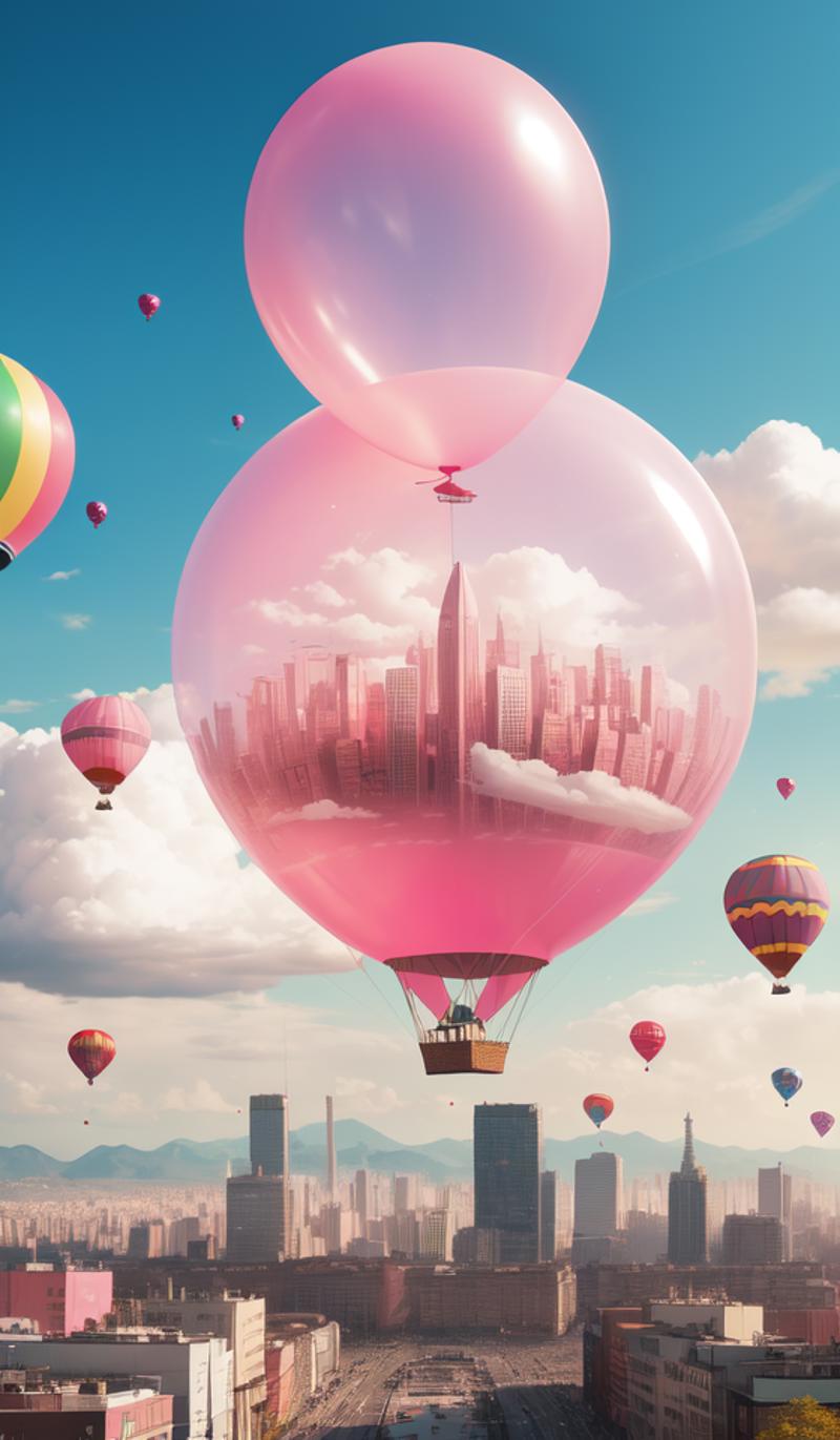 03653-3087540270-giant pink balloon,cities floating on balloons,magnificent clouds,pink theme,.png
